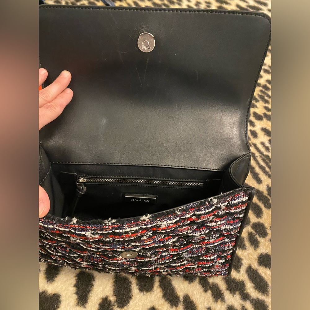 Tory Burch Fleming Tweed Convertible Shoulder Bag - Picture 9 of 9
